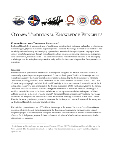 Ottawa Traditional Knowledge