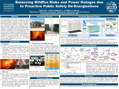 Balancing Wildfire Risks and Power Outages due to Proactive Public Power Safety De-Energizations poster