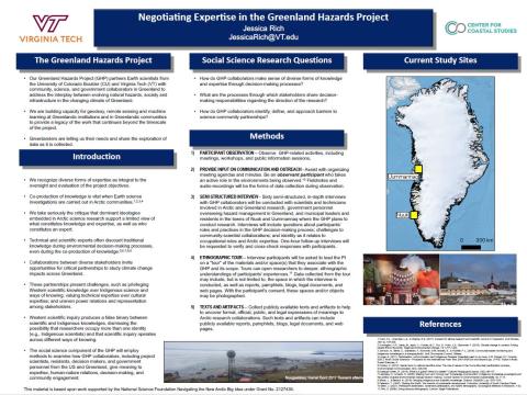 Negotiating expertise in the Greenland Hazards Project poster