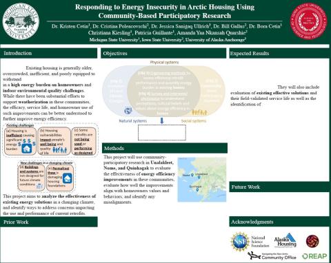 Responding to energy insecurity in Arcitc housing using community-based participatory research poster